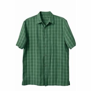 Croft & Barrow Green Plaid Button-Down Shirt | Spring Casual Classic L
